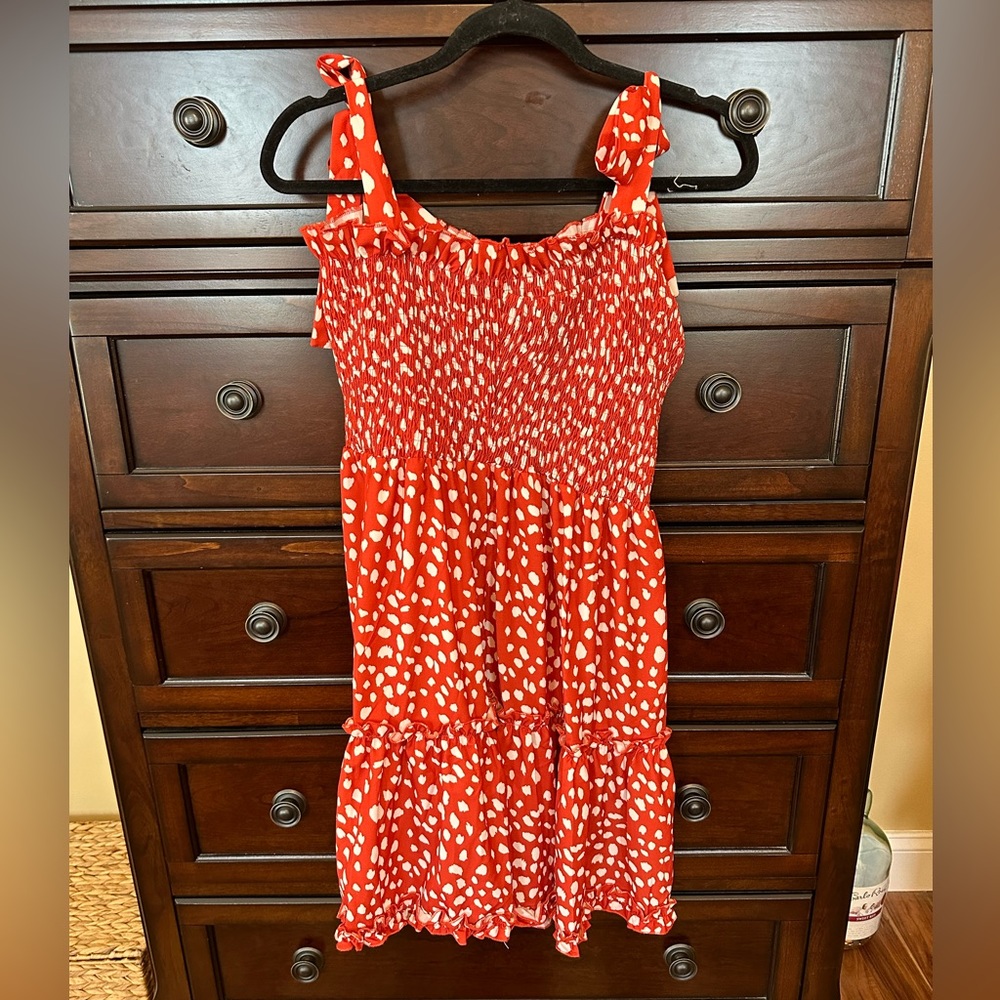 Super cute smocked top tiered dress
